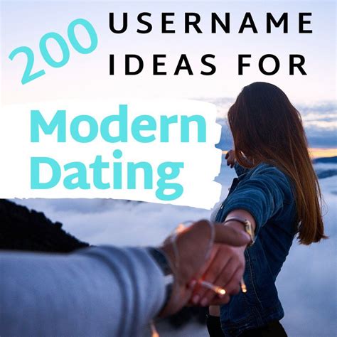 creating a username for dating site